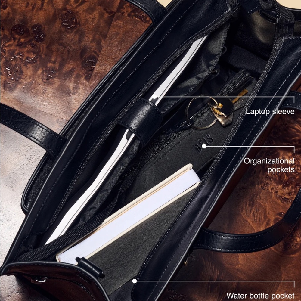 The Mini Work Tote in Black (BEIS 2021) - Picture 6 of 7